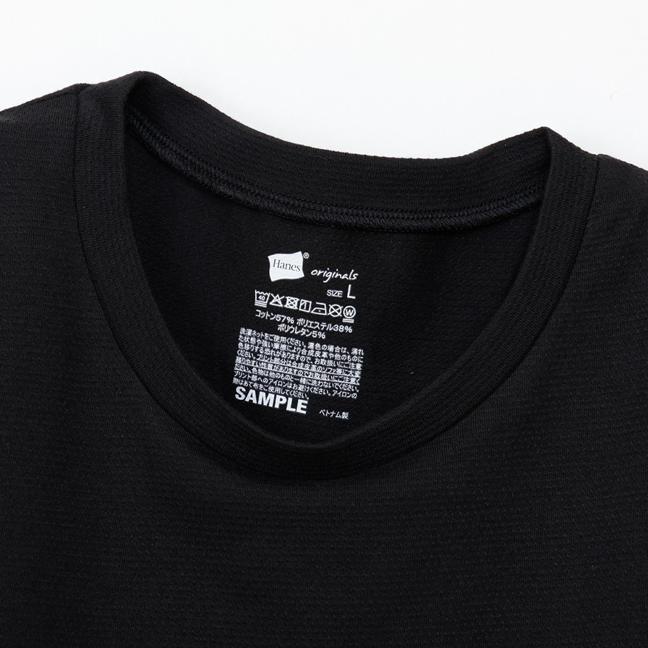 Hanes originals�R�b�g�����b�V�� �N���[�l�b�NT�V���c 26SS �w�C���Y(HM1ED201)