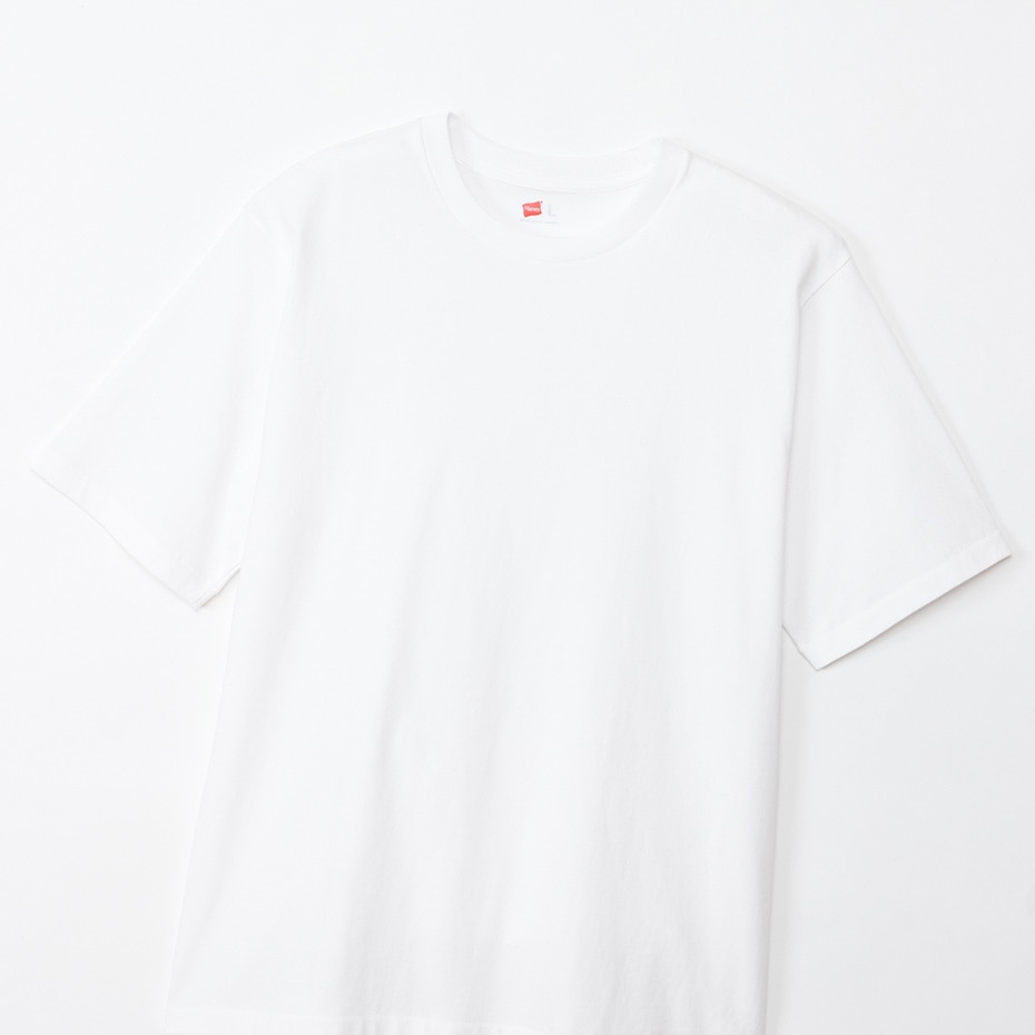 Hanes THE RELAX �����b�N�X�t�B�b�g �N���[�l�b�NT�V���c 26SS �w�C���Y(HM1-D204)