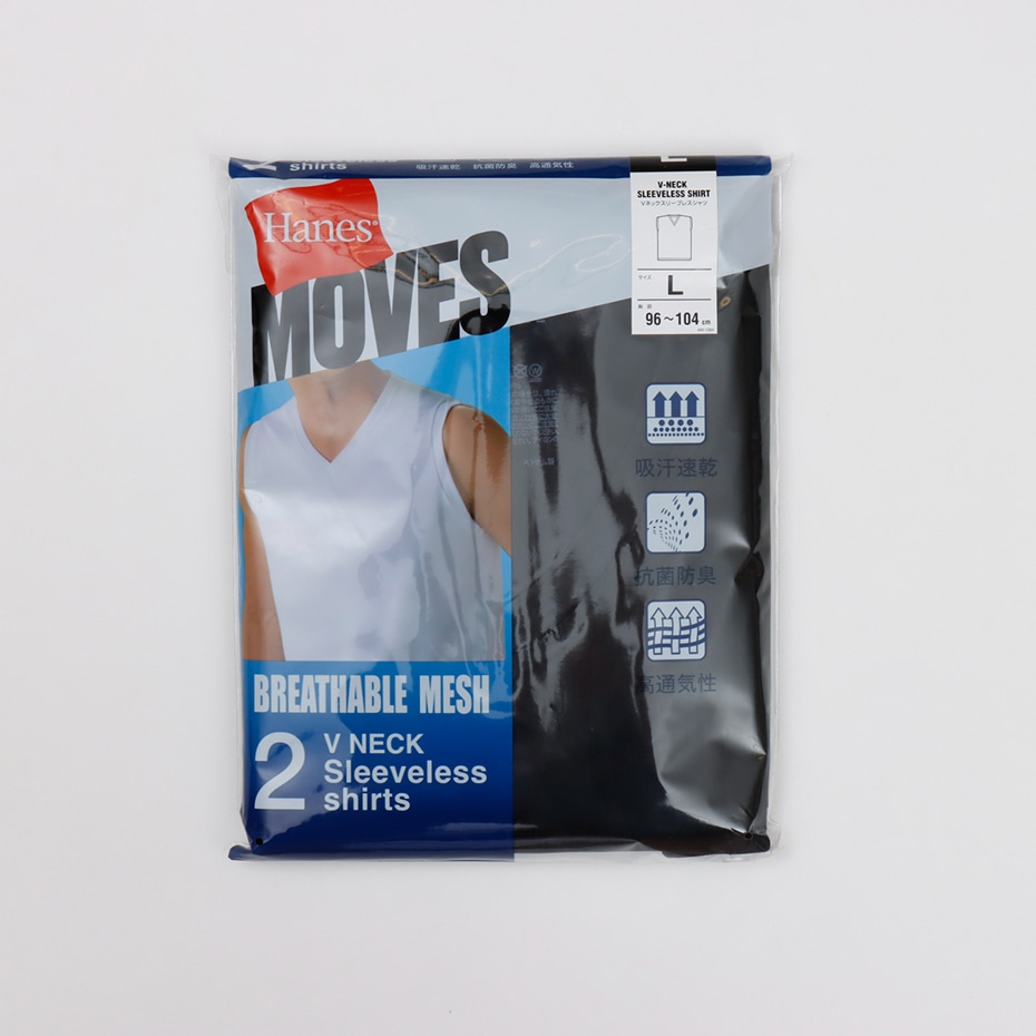 2P Hanes MOVES �X�N�G�A���b�V�� �X���[�u���XT�V���c 26SS �w�C���Y(HM3ED701)