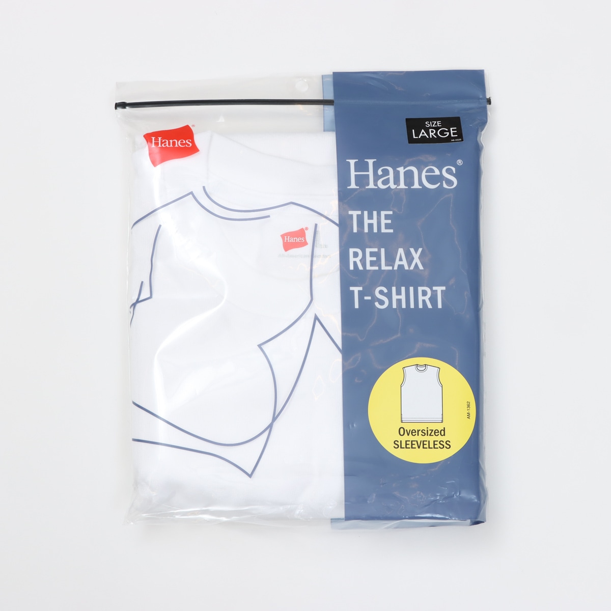 Hanes THE RELAX �I�[�o�[�T�C�Y�h �X���[�u���XT�V���c 26SS �w�C���Y(HM3-D204)