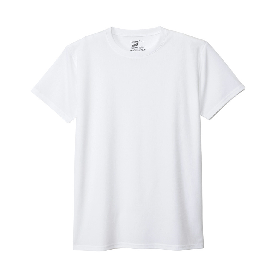 �傫���T�C�Y 2P Hanes MOVES �X�N�G�A���b�V�� �N���[�l�b�NT�V���c 26SS �w�C���Y(HM1ED701)