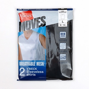 2P Hanes MOVES �X�N�G�A���b�V�� �X���[�u���XT�V���c 26SS �w�C���Y(HM3ED701)