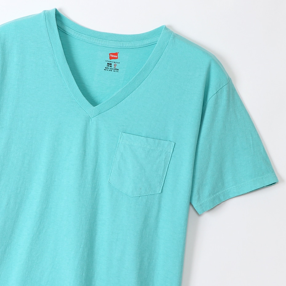ポケット付きVネックTシャツ ヘインズスポーツウェア ヘインズ(H3-M311)