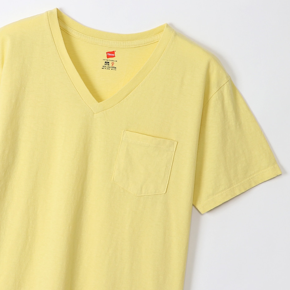 ポケット付きVネックTシャツ ヘインズスポーツウェア ヘインズ(H3-M311)