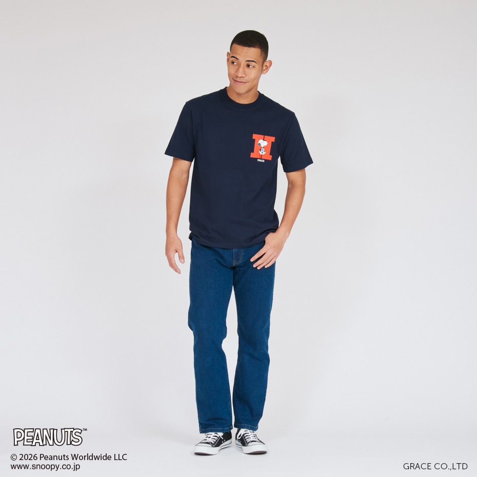 PEANUTS x BEEFY-T �N���[�l�b�NT�V���c 26SS BEEFY-T �w�C���Y(HM1-D003)