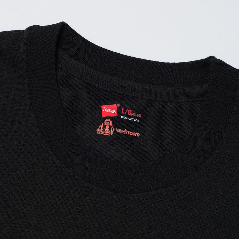 ��3/24(��) 12:00���딭���\�聄�R���g Hanes x vaultroom �ԃ��x���N���[�l�b�NT�V���c 26SS �w�C���Y(HM1-D712S)