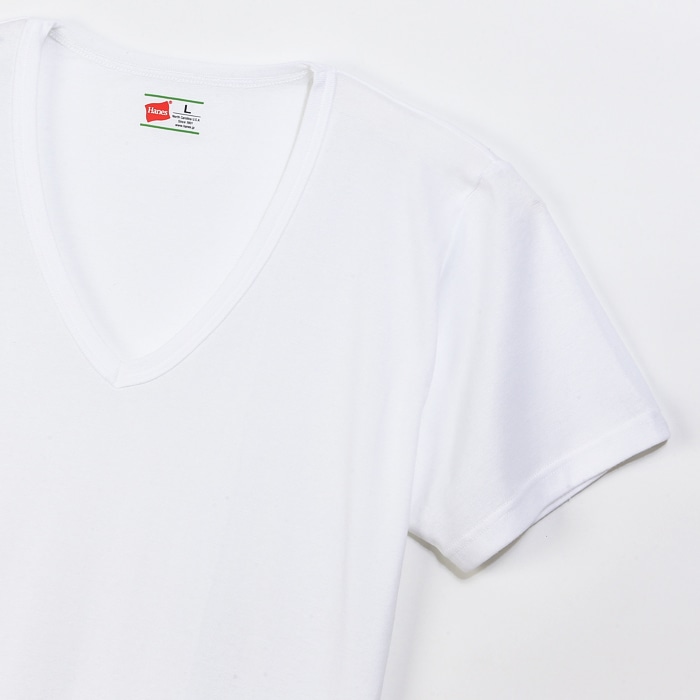 【2枚組】ビズ魂 VネックTシャツ 17FW 魂シリーズ ヘインズ(HM1-G702)