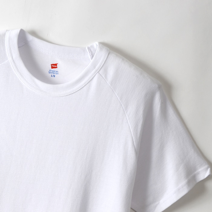 クルーネックラグランTシャツ 17FW Two Layer ヘインズ(HM1-L501)
