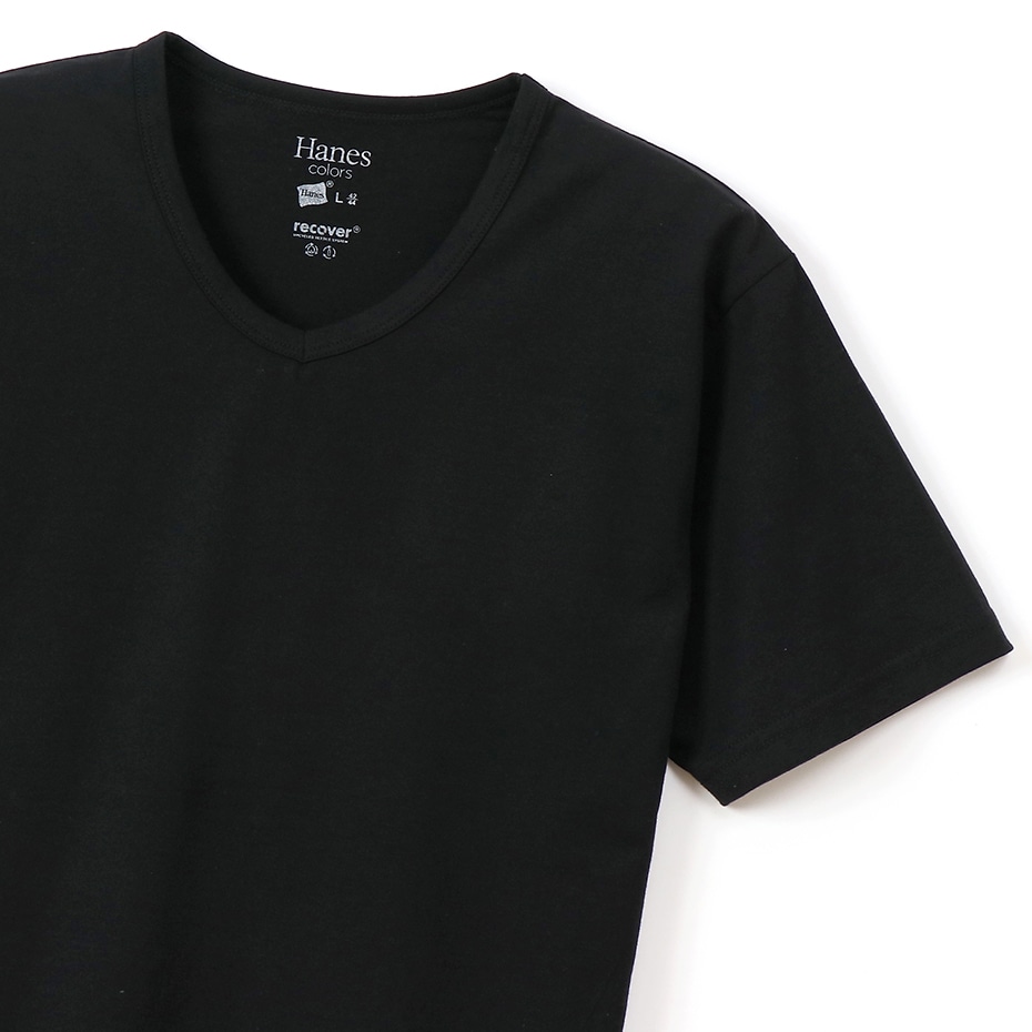 VネックTシャツ Hanes colors ヘインズ (HM1-P102)