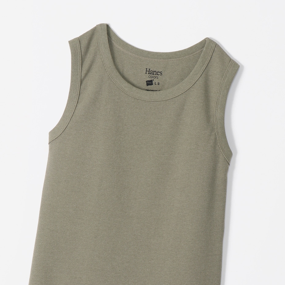 ワッフルタンクトップ 20SS Hanes colors ヘインズ(HM3-R101)