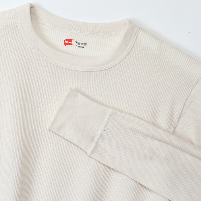 サーマルクルーネックロングスリーブTシャツ 17FW ヘインズ(HM4-G501)