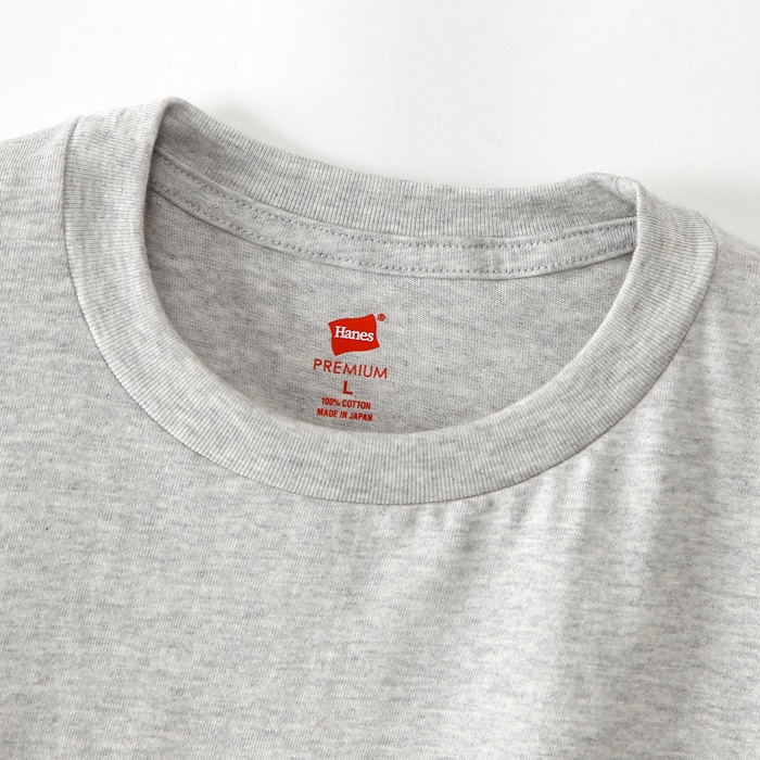 ヘインズ プレミアム クルーネックロングスリーブTシャツ 19SS PREMIUM ヘインズ(HM4-L001)