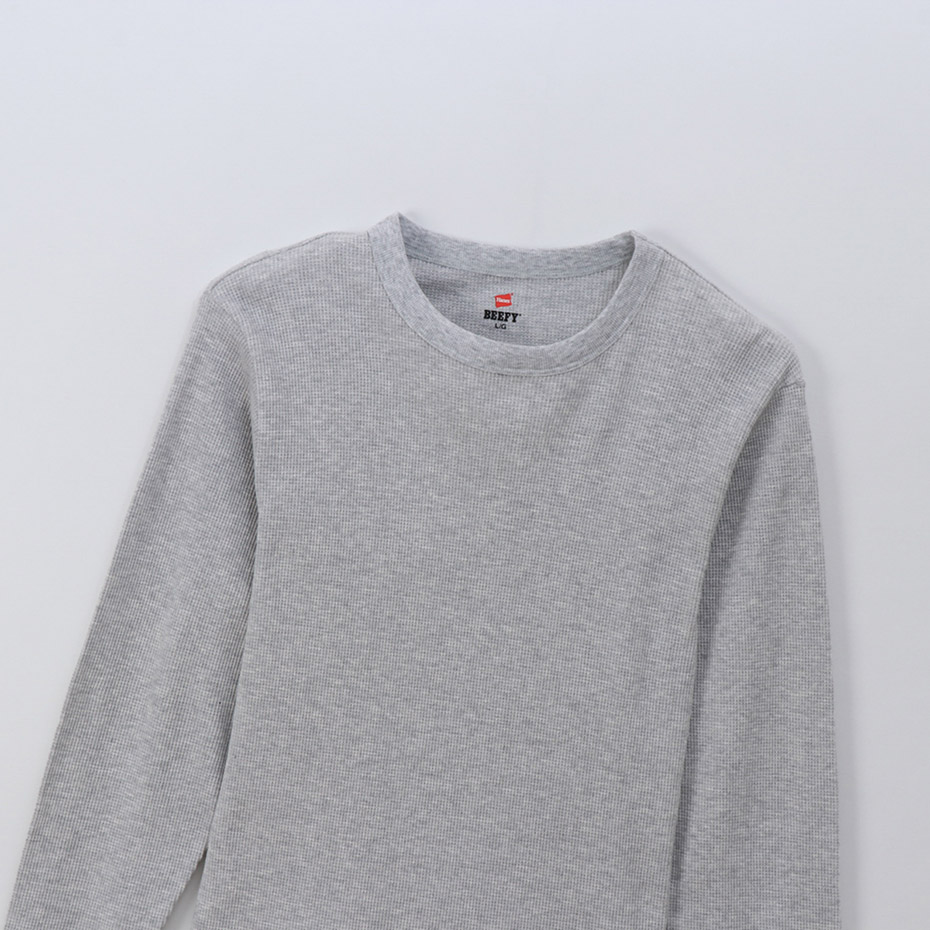 ビーフィーサーマルクルーネックロングスリーブTシャツ 19FW BEEFY-T ヘインズ(HM4-Q103)