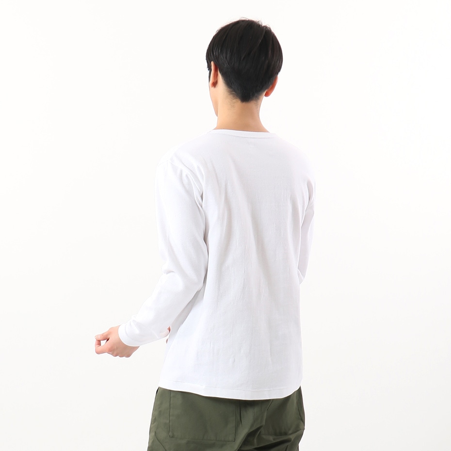 ヘインズ プレミアム クルーネック リブロングスリーブTシャツ 20FW PREMIUM ヘインズ(HM4-S001)