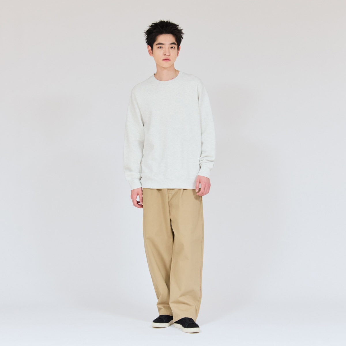Hanes SWEATS SHIRO �N���[�l�b�N�X�E�F�b�g�V���c