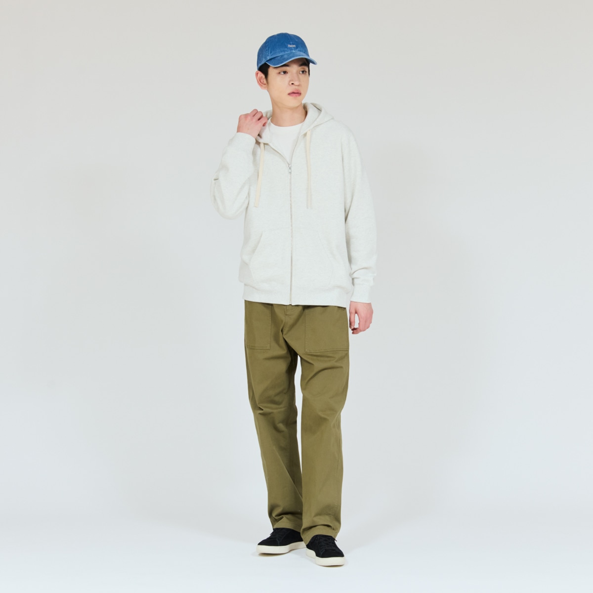Hanes SWEATS SHIRO �X�E�F�b�g�W�b�v�A�b�v�t�[�f�B�[