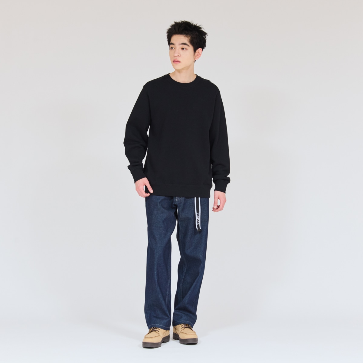 Hanes SWEATS KURO �N���[�l�b�N�X�E�F�b�g�V���c