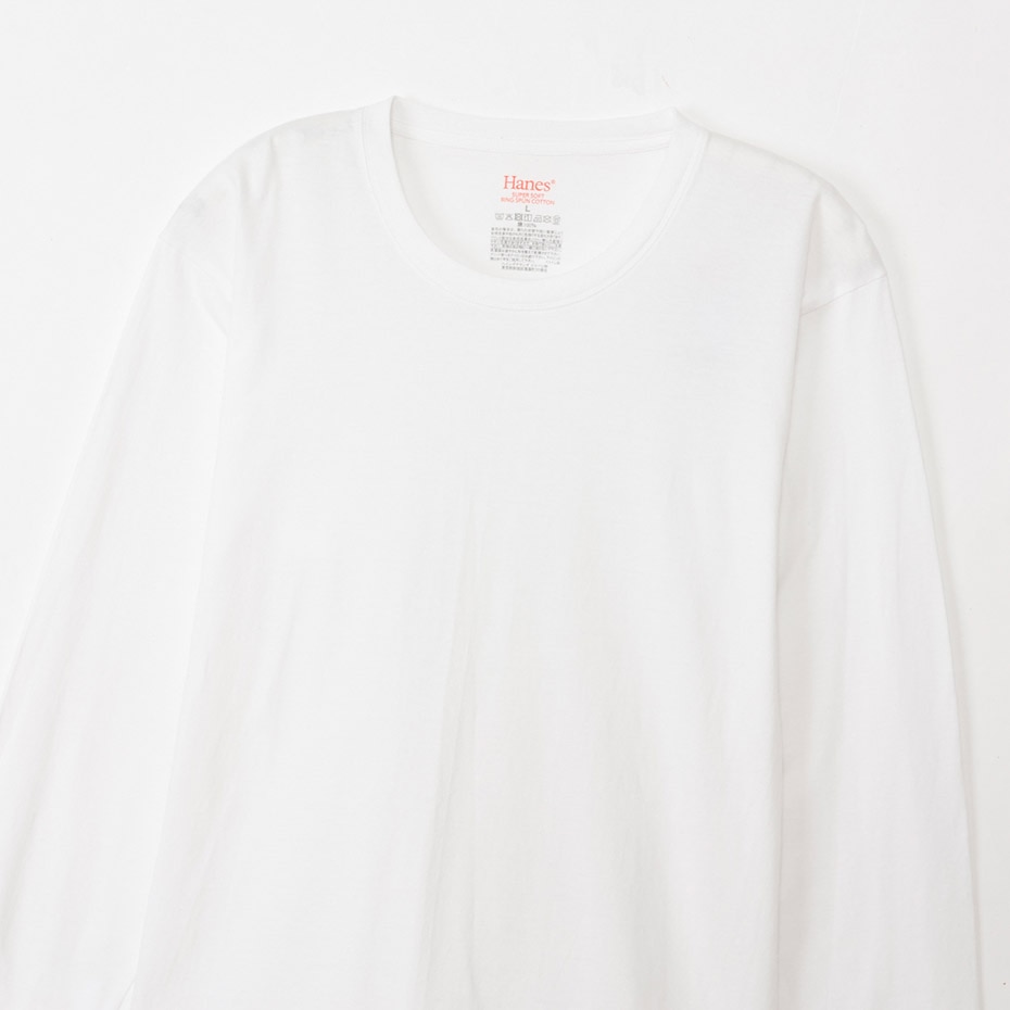リングスパンコットンロングスリーブTシャツ 25FW ヘインズ(HM4EC201)