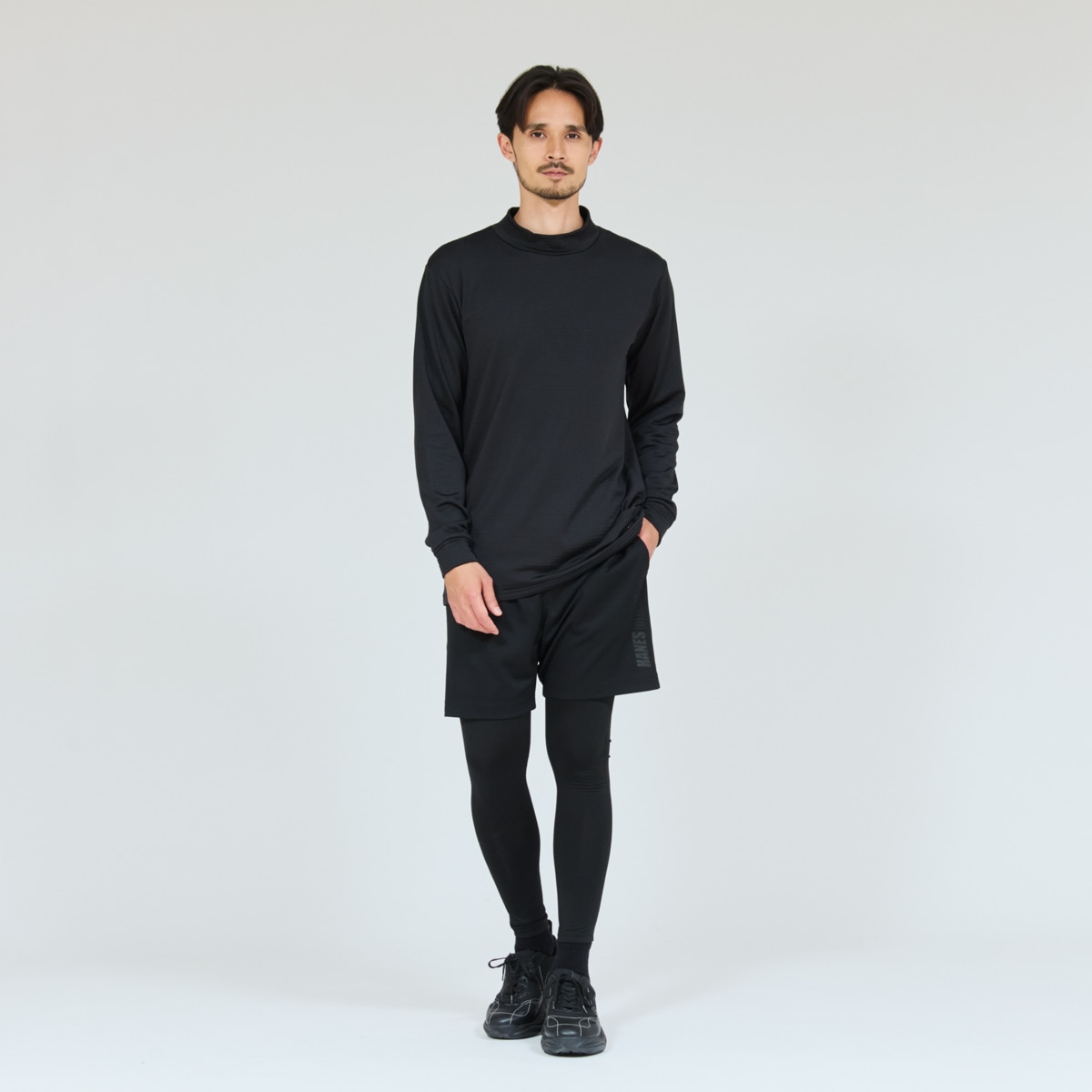 Hanes MOVES �u���b�N�t���[�X ���b�N�l�b�N�����O�X���[�uT�V���c
