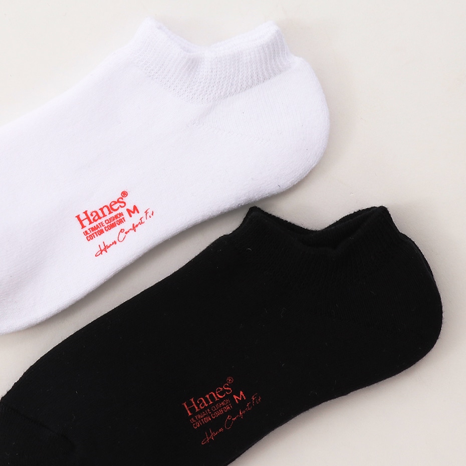 2足組 スニーカーインソックス COMFORT FIT【フルパイル】 ヘインズ(HMSBP402)