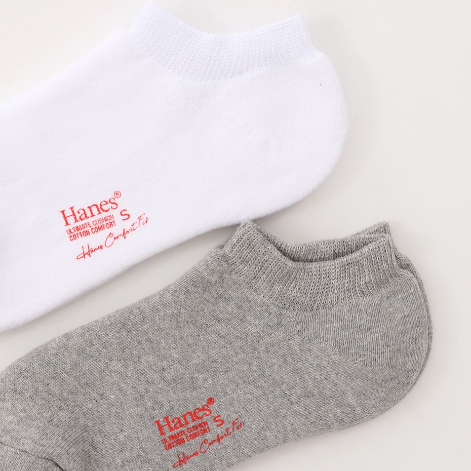 2足組 スニーカーインソックス COMFORT FIT【フルパイル】 ヘインズ(HMSBP402)