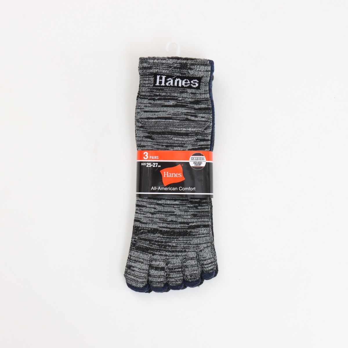3足組 ショートレングスソックス【ノンパイル】25SS ヘインズ(HMSCB301)