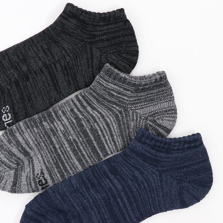 3足組スニーカーインソックス【ハーフパイル】 18FW ヘインズ(HMSCN401)