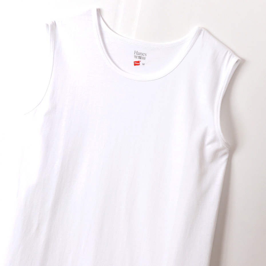 ウィメンズ スリーブレスTシャツ Hanes THE TEE BAR ヘインズ(HW3-R203)