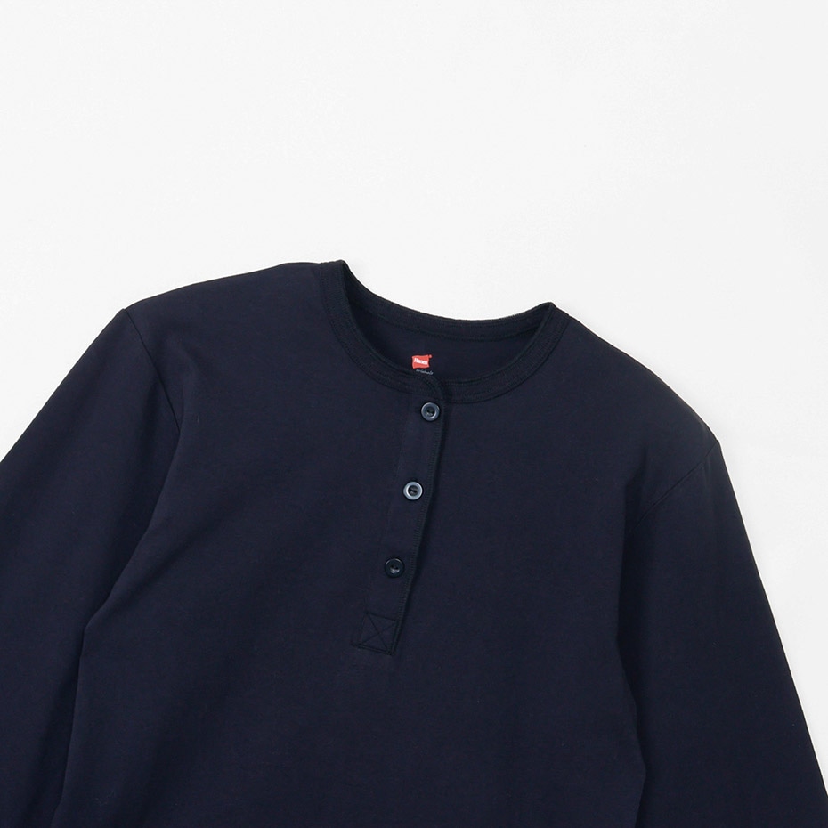 Hanes originalsヘンリーネックロングスリーブTシャツ by THE DODO JEAN 25FW ヘインズ(HW4-C105)