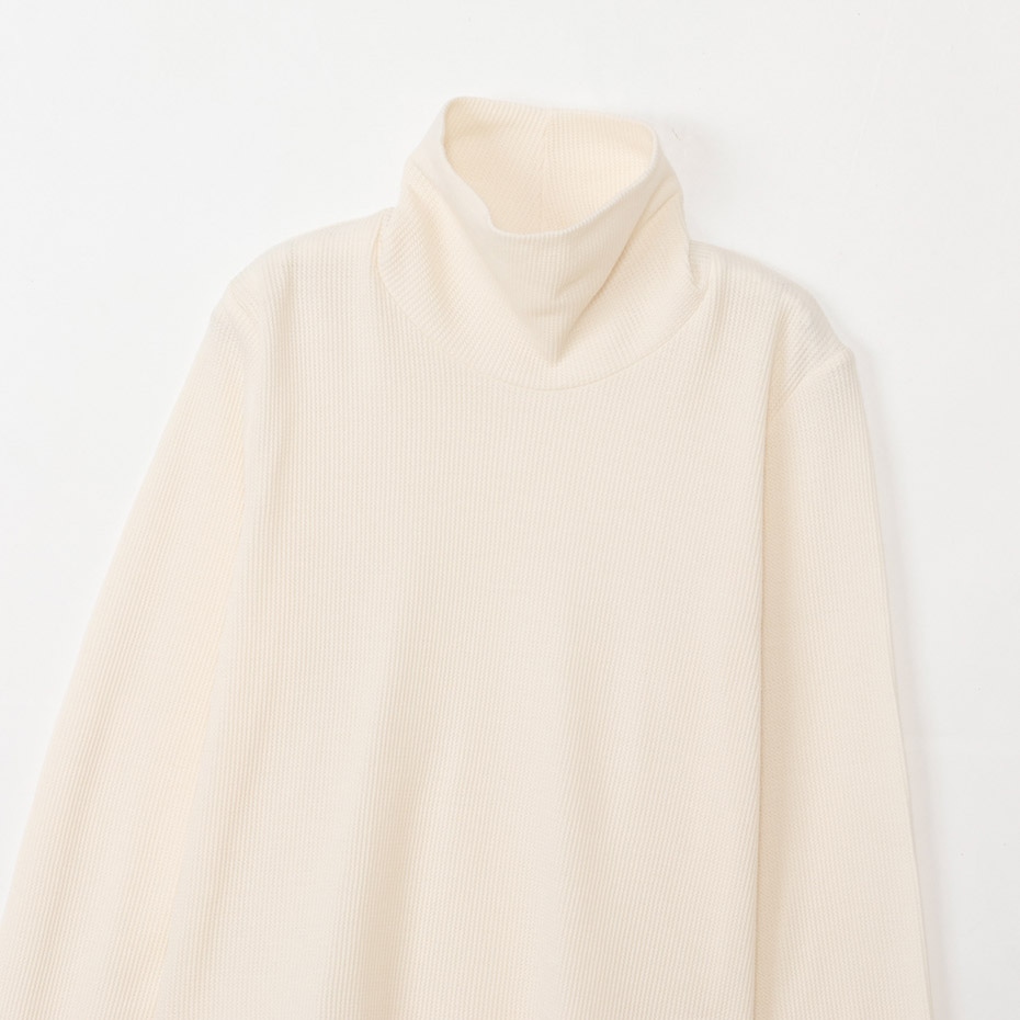 Hanes originals ワッフルタートルネックロングスリーブTシャツ 25FW ヘインズ(HW4-C502)