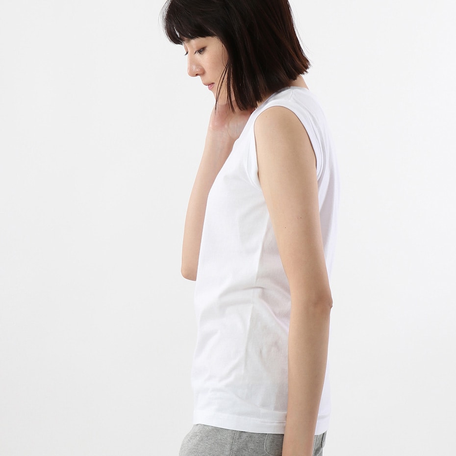 ウィメンズ ジャパンフィット【2枚組】スリーブレスTシャツ 5.3oz 20FW Japan Fit for HER ヘインズ(HW5327)