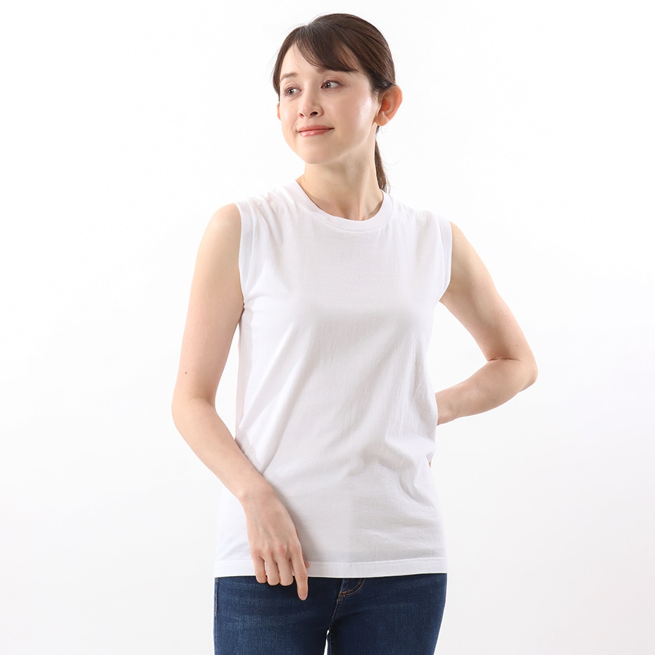 ウィメンズ ジャパンフィット【2枚組】スリーブレスTシャツ 5.3oz 20SS Japan Fit for HER ヘインズ(HW5327)