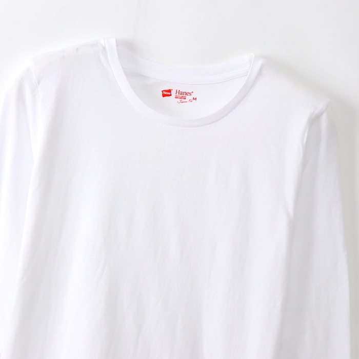 ウィメンズ ジャパンフィット【2枚組】ロングスリーブTシャツ 18FW Japan Fit for HER ヘインズ(HW5410)