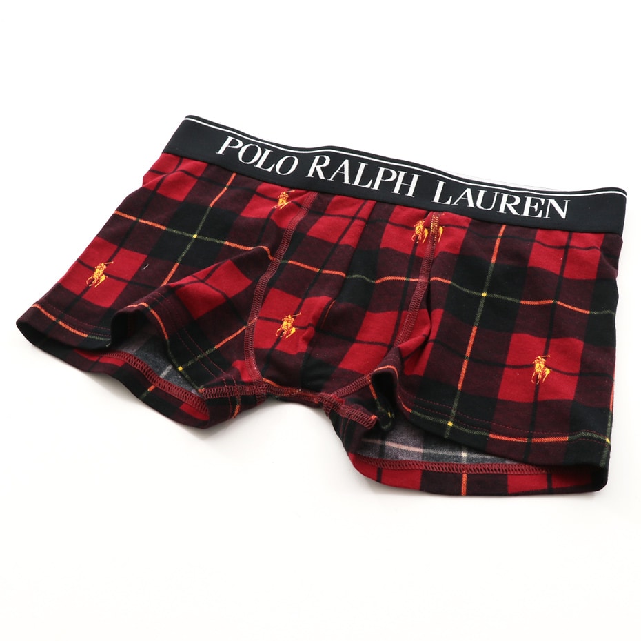 Check Print ローライズ ボクサーブリーフ 20FW ポロ ラルフ ローレン【前閉じ】RM3-S301L)