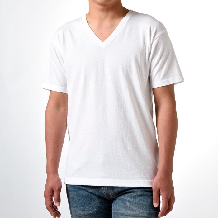 ジャパンフィット ブルーパック【2枚組】VネックTシャツ 19SS Japan Fit ヘインズ(H5215)
