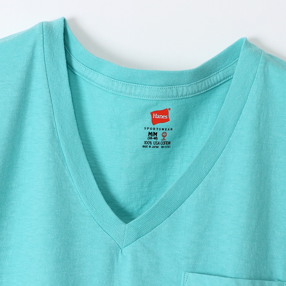 ポケット付きVネックTシャツ ヘインズスポーツウェア ヘインズ(H3-M311)