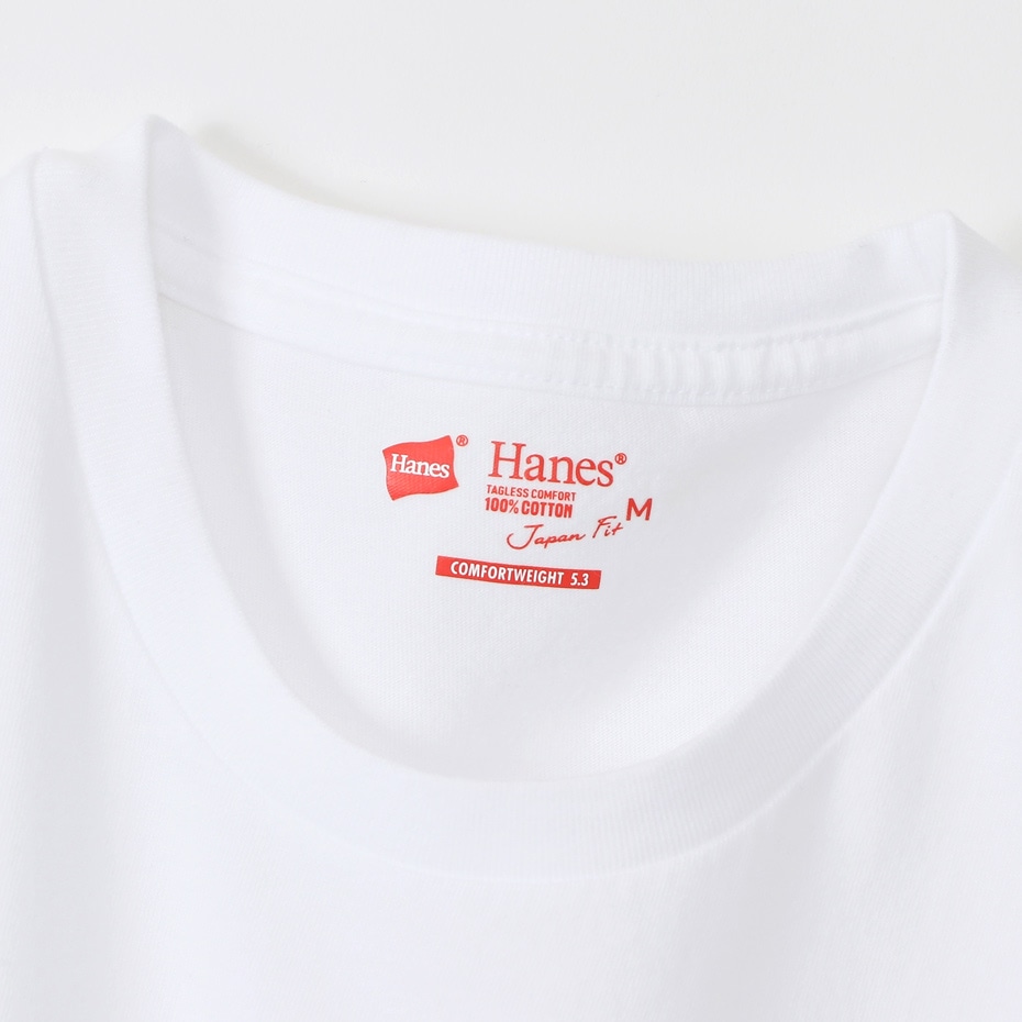ジャパンフィット【2枚組】クルーネックポケットTシャツ アソート 5.3oz 20SS Japan Fit ヘインズ(H5340)