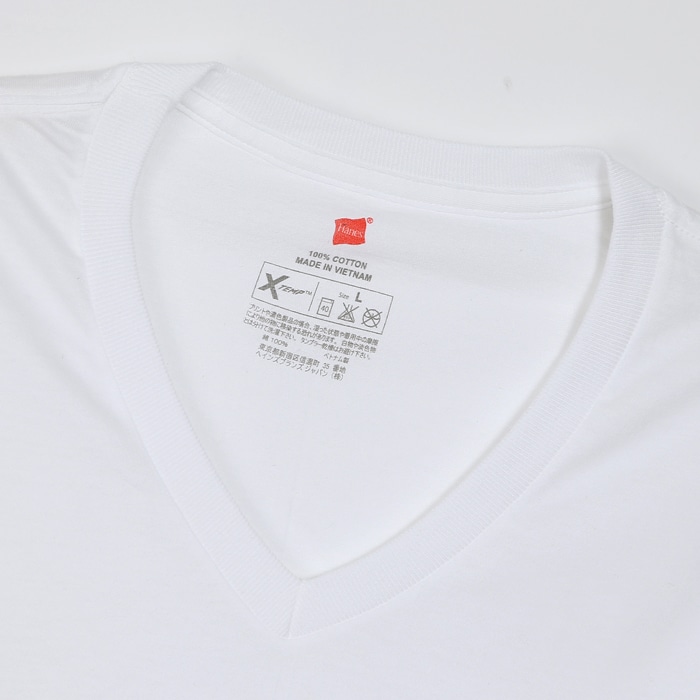 X-TEMP VネックTシャツ 17FW グローバル ヘインズ(HM1EF202)