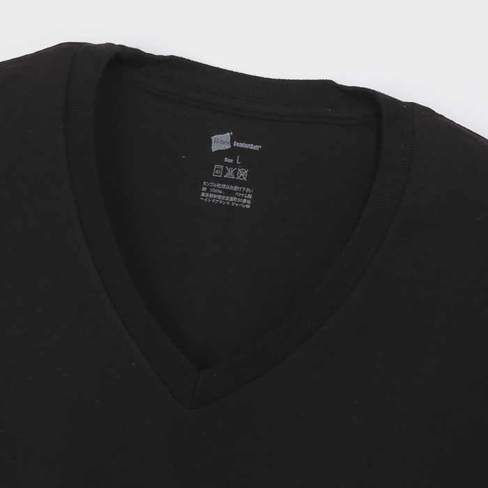 【3枚組】リングスパンVネックTシャツ 18SS グローバルバリューライン ヘインズ(HM1EG703)