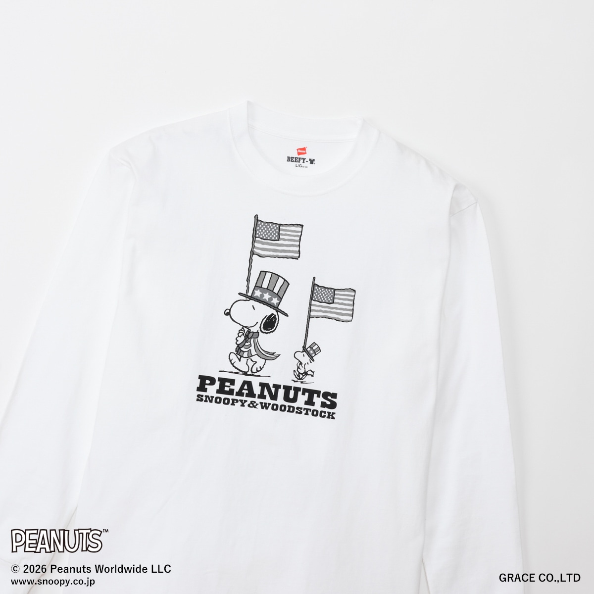 PEANUTS×BEEFY-T �����O�X���[�uT�V���c