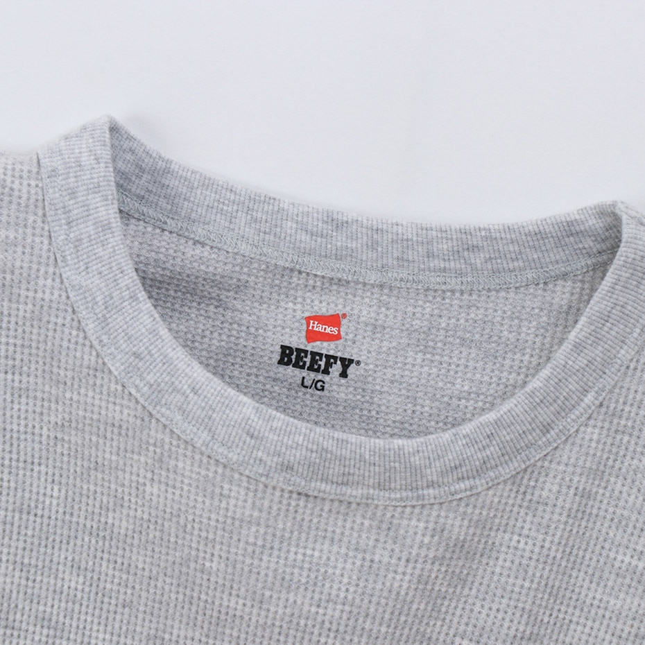 ビーフィーサーマルクルーネックロングスリーブTシャツ 19FW BEEFY-T ヘインズ(HM4-Q103)