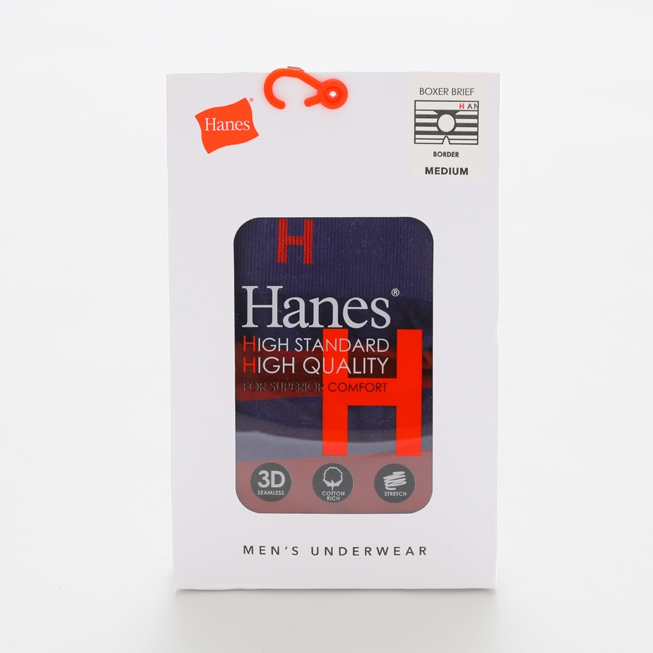 ボーダーシームレスボクサー 18FW Hanes H ヘインズ(HM6-N150)