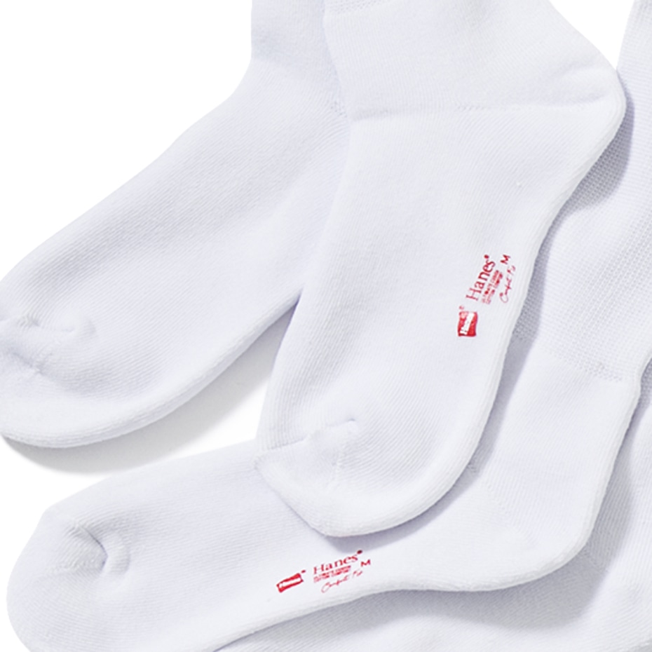 2足組 フルレングスソックス コンフォートフィット【フルパイル】 19FW ヘインズ(HMSBN003)
