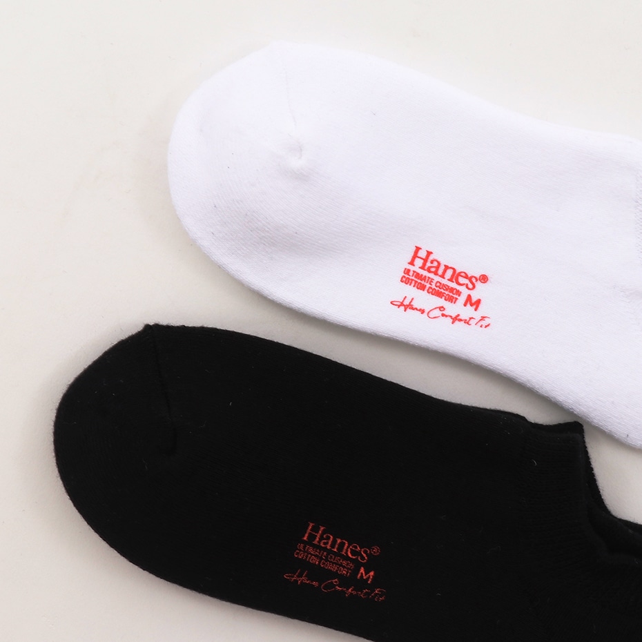 2足組 スニーカーインソックス COMFORT FIT【フルパイル】 ヘインズ(HMSBP402)
