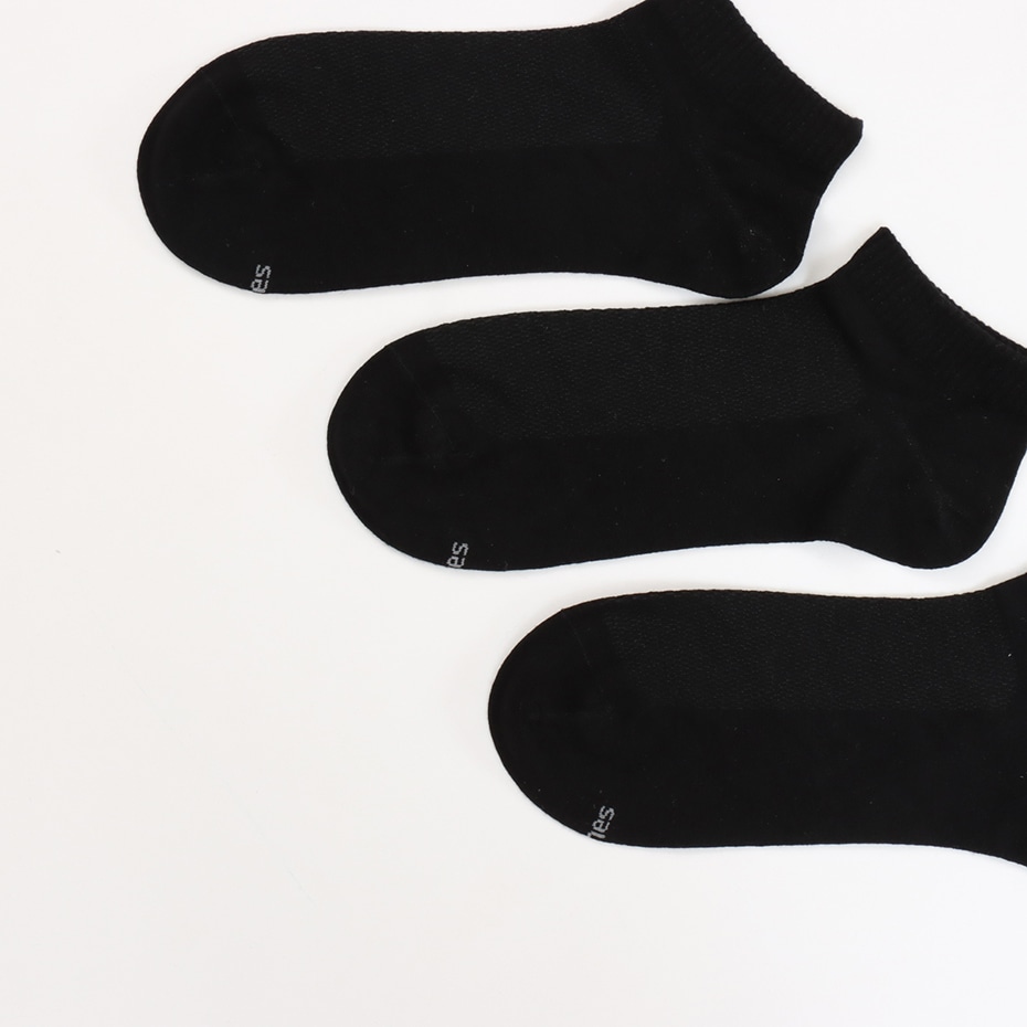 3足組 スニーカーインソックス【ノンパイル】25SS ヘインズ(HMSCB403)