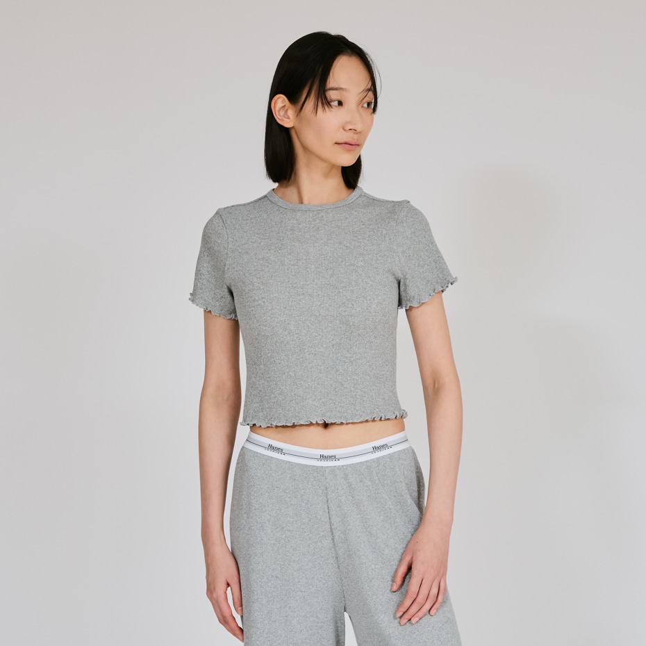 Hanes originalsクロップTシャツ by THE DODO JEAN 25FW ヘインズ(HW1-C101)
