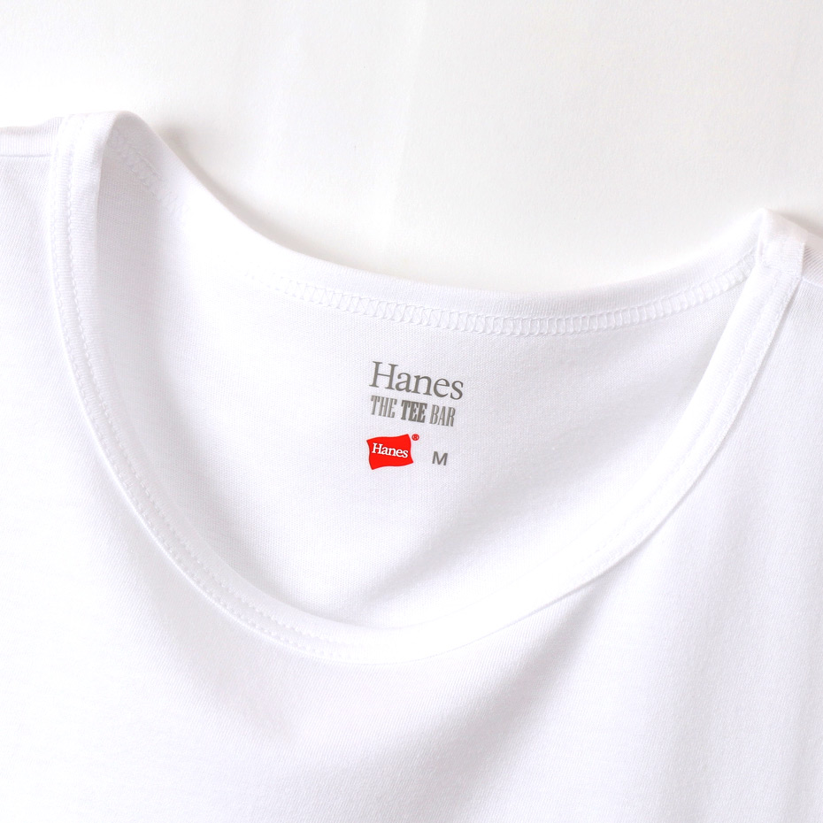 ウィメンズ クロップド ポケットTシャツ 20SS Hanes THE TEE BAR ヘインズ(HW1-R204)