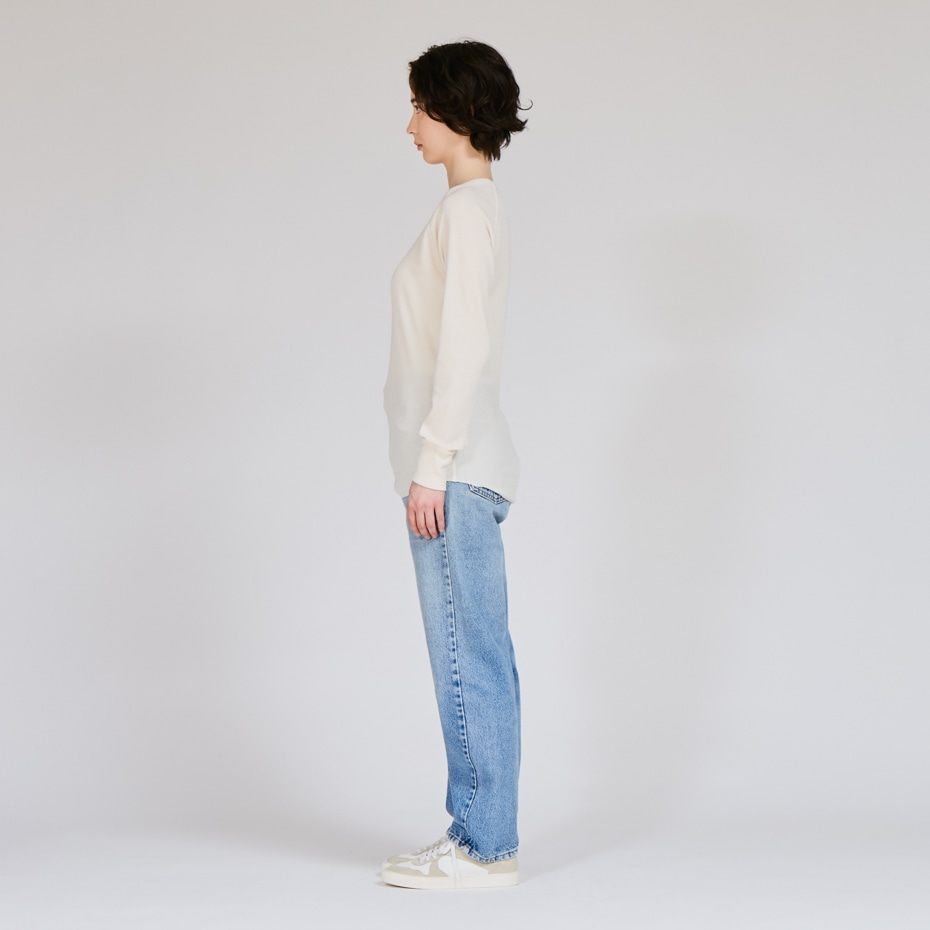 Hanes originals ワッフルクルーネックロングスリーブTシャツ 25FW ヘインズ(HW4-C501)