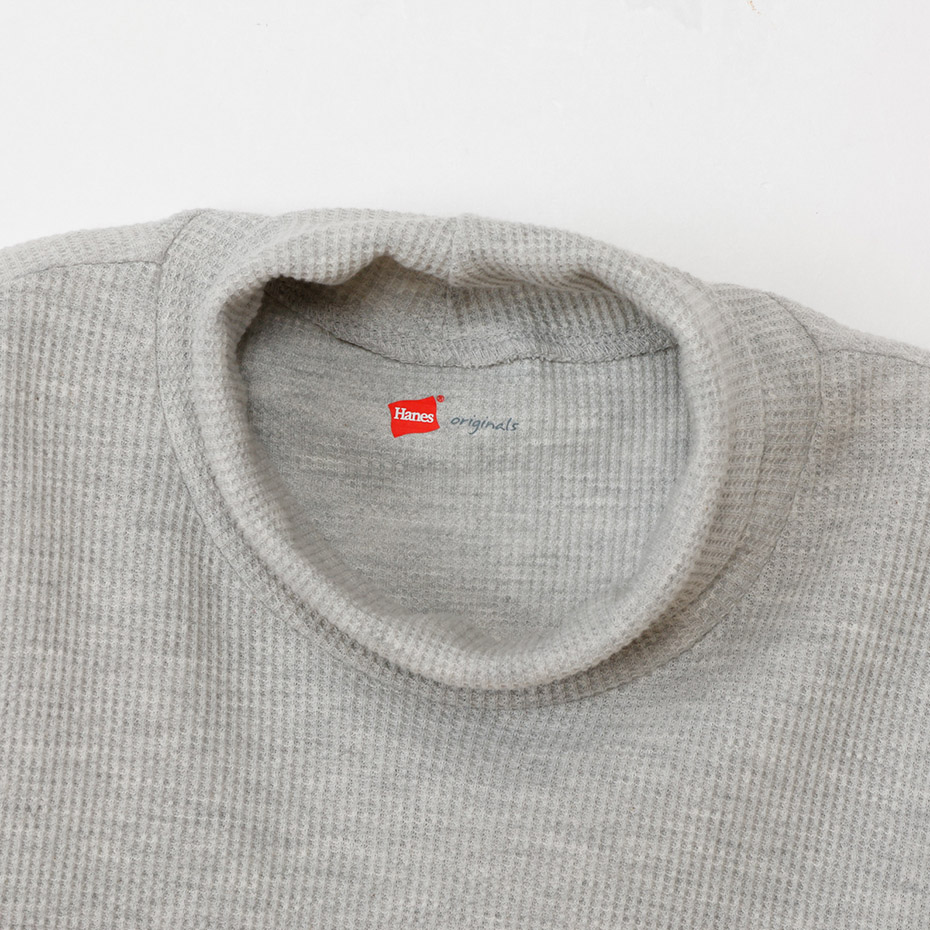 Hanes originals ワッフルタートルネックロングスリーブTシャツ 25FW ヘインズ(HW4-C502)