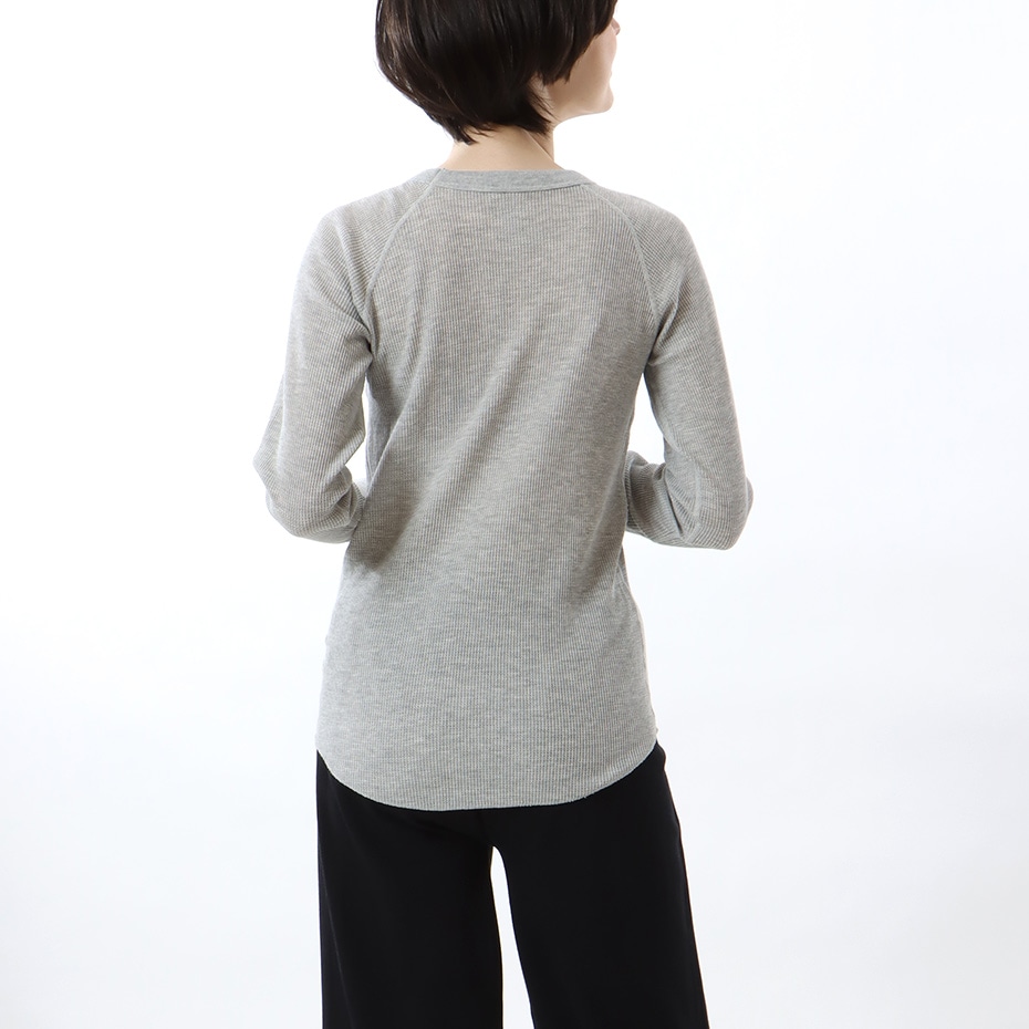 ウィメンズ サーマルクルーネックTシャツ 19FW Hanes Undies ヘインズ(HW4-Q501)